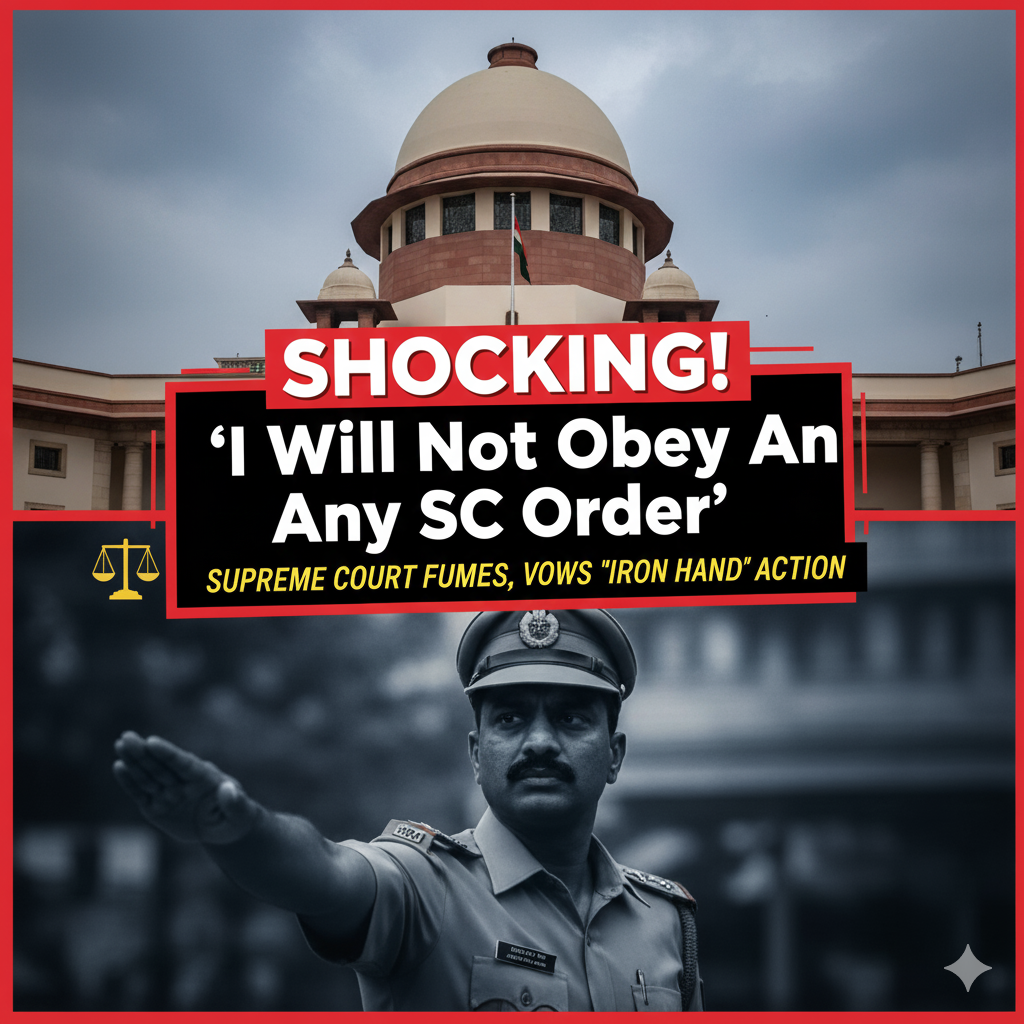 Main kisi Supreme Court ka aadesh nahin manunga, mai tumhara sara High Court aur Supreme Court nikal dunga aaj.”