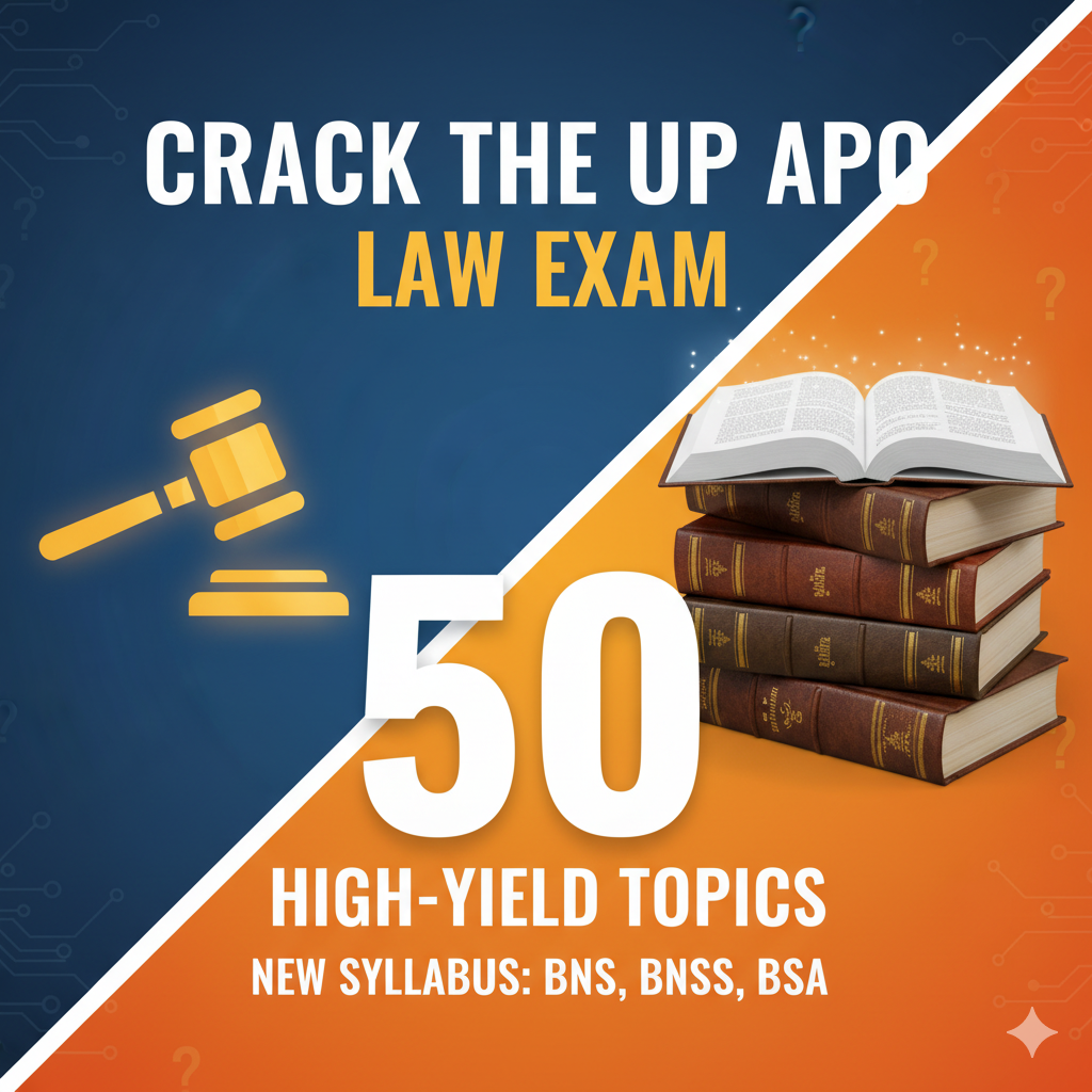 The game has changed. Your preparation must now be laser-focused on the new criminal laws: the Bharatiya Nyaya Sanhita (BNS), Bharatiya Nagarik Suraksha Sanhita (BNSS), and Bharatiya Sakshya Adhiniyam (BSA).